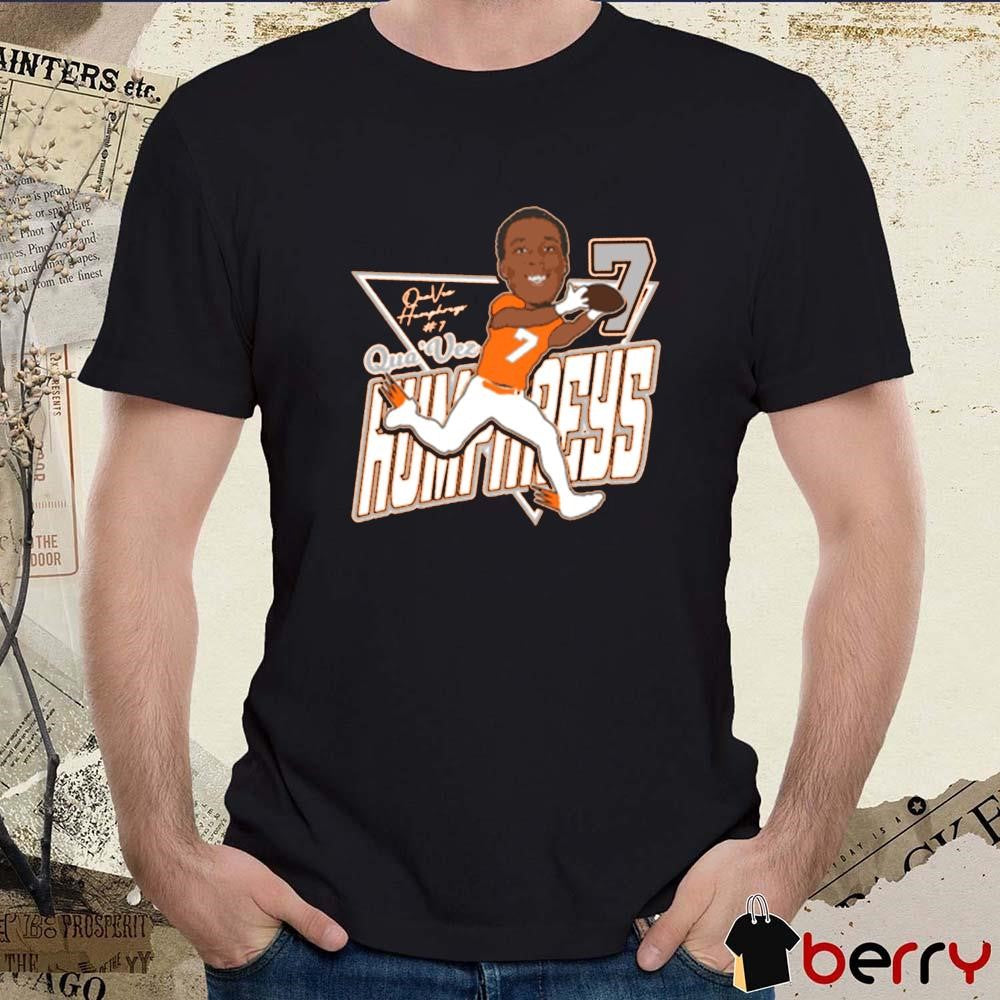 Qua’Vez Humphreys 7 NCAA Sam Houston Bearkats football Caricature Signature t-shirt