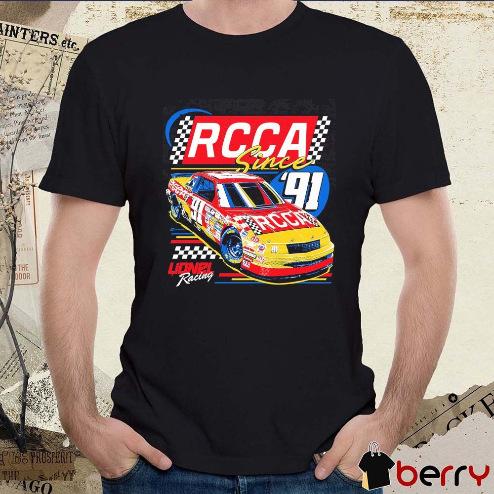 RCCA 35th Anniversary Since ’91 Lionel Racing NASCAR Artwork t-shirt