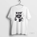 Official Raccon Reading Book And Coffee Subtle Anti Trump