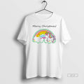 Official Rainbow Unicorn Merry Christmas Cloud Magic White