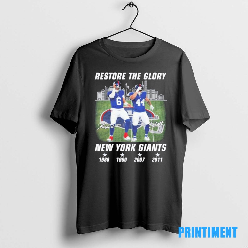 Official Re The Glory Jaxson Dart And Cam Skattebo New York Giants Tee Sweater