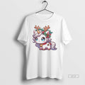 Official Reindeer Unicorn Holly Pinecone Christmas White
