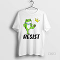 Official Resist Portland Frog Kicks Crown Political Anti Maga