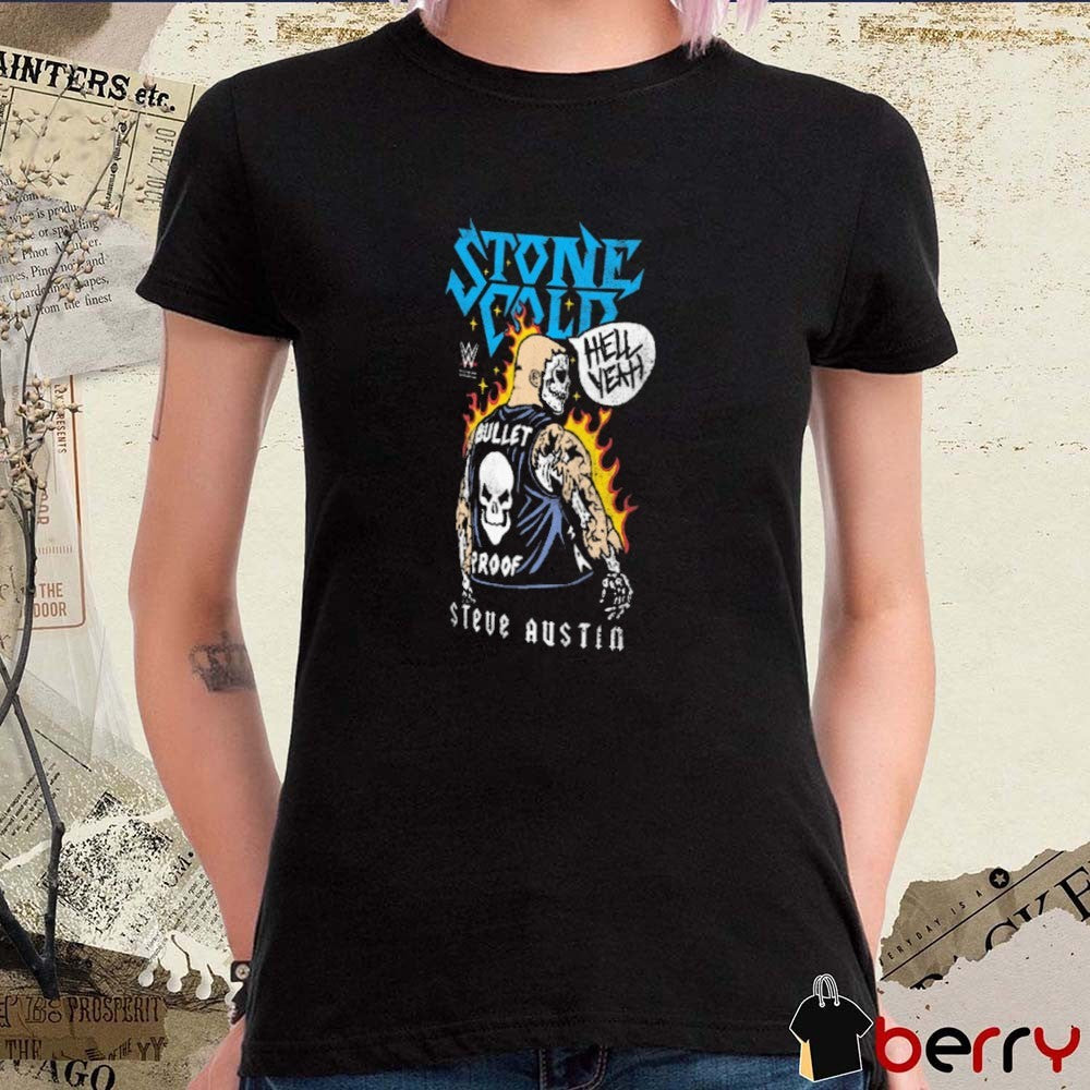 Ripple Junction Stone Cold Steve Austin Skeleton Bullet Proof WWE 2025 t-shirt
