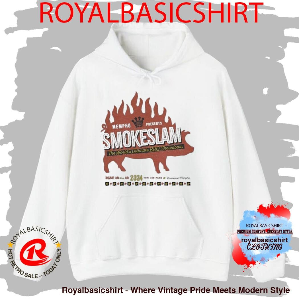 Riverbeat Music Festival The World’s Ultimate BBQ Showdown Smokeslam 2024 Mempho Shirt
