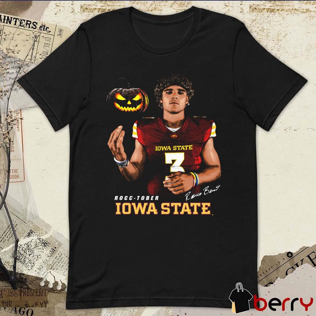 Rocco Becht Rocc-tober Iowa State Signature Halloween 2024 t-shirt