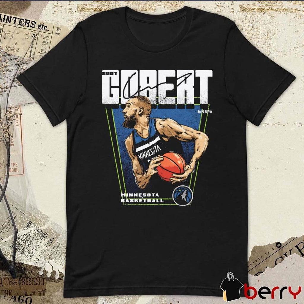 Rudy Gobert Minnesota Timberwolves Basketball Signature t-shirt