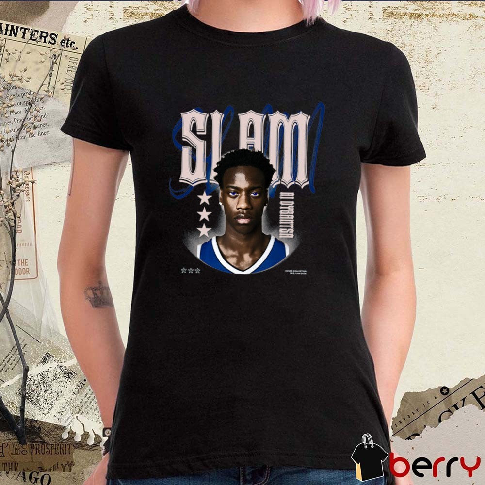SLAM AJ Dybantsa BYU Cougars NCAA Remix Fanart t-shirt