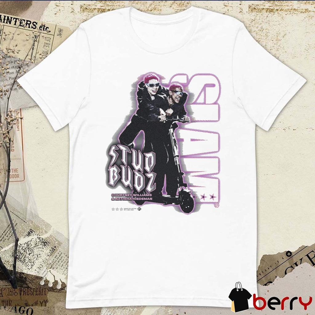 SLAM Courtney Williams and Natisha Hiedeman The Studbudz Remix Minnesota Twins WNBA Graphic t-shirt