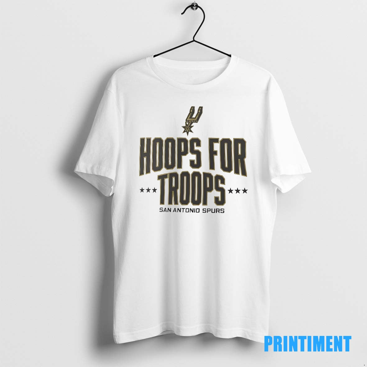 Official San Antonio Spurs Hoops For Troops Tee Sweater