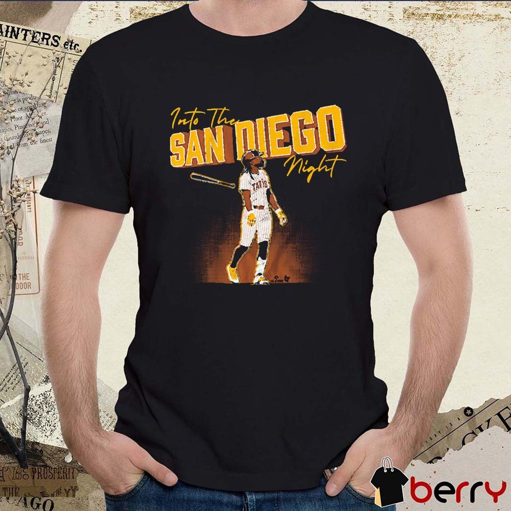 San Diego Padres MLB Baseball Fernando Tatis Jr Into the San Diego Night 2025 Graphic t-shirt