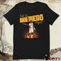 San Diego Padres MLB Baseball Fernando Tatis Jr Into the San Diego Night 2025 Graphic t-shirt
