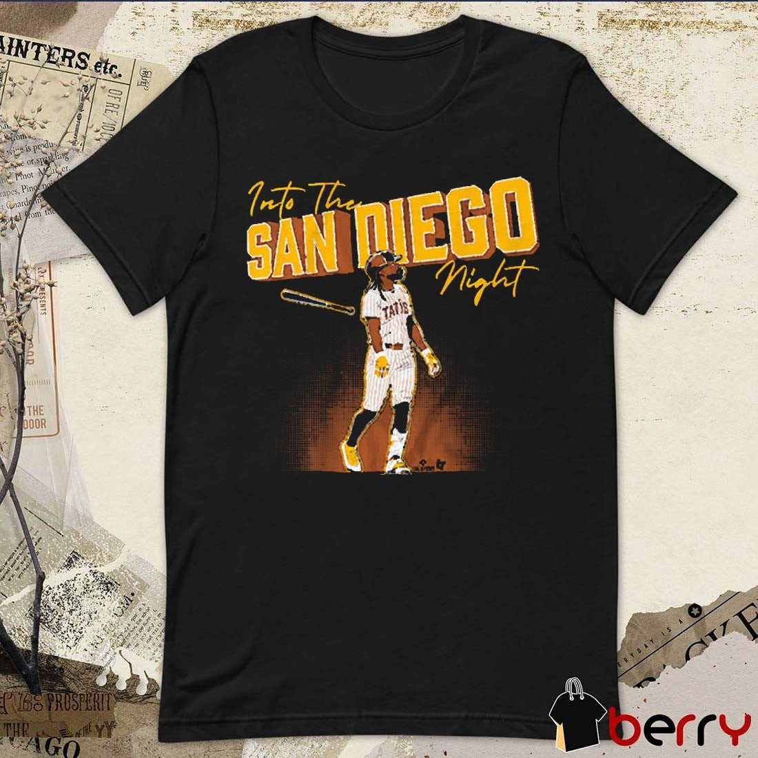 San Diego Padres MLB Baseball Fernando Tatis Jr Into the San Diego Night 2025 Graphic t-shirt