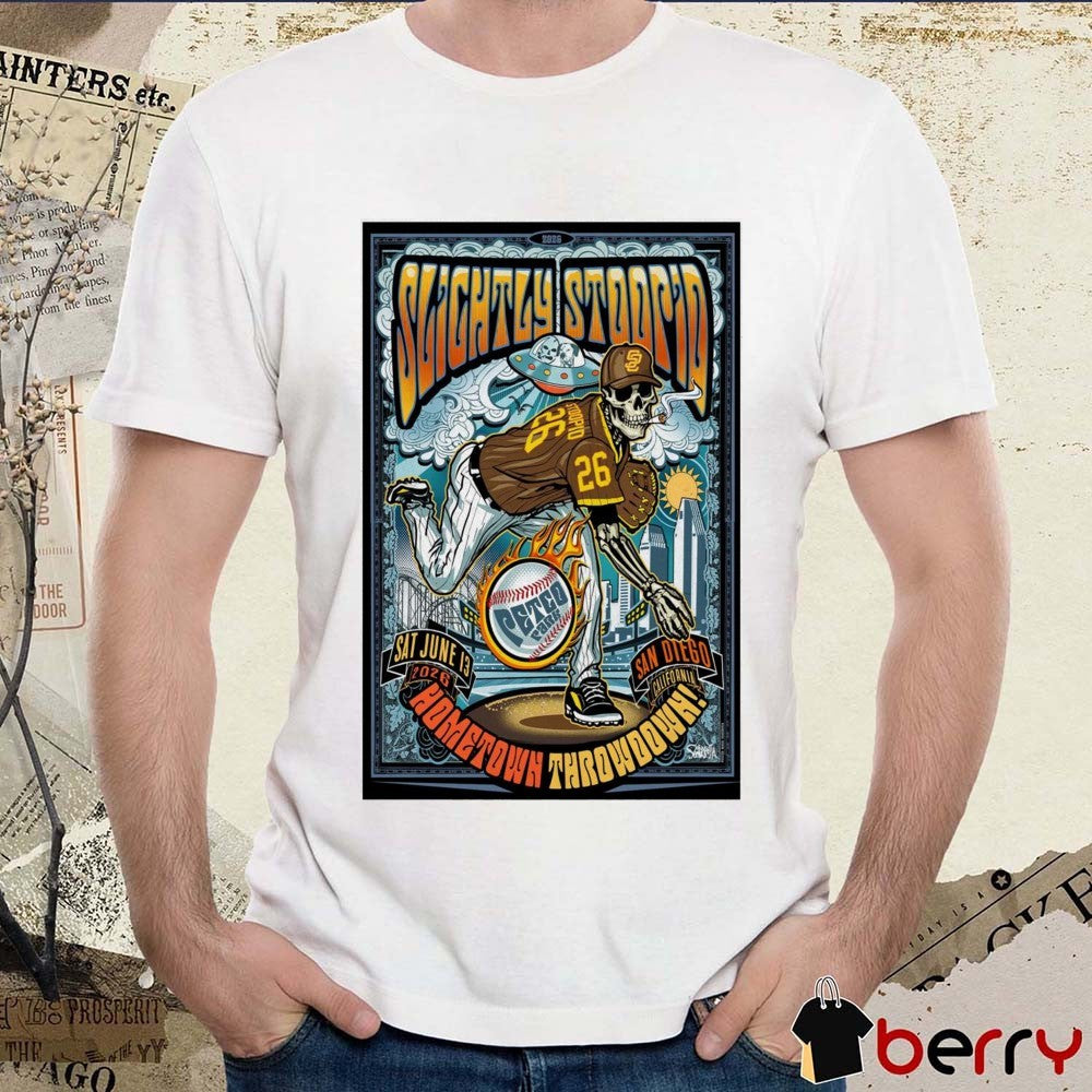 San Diego Slightly Stoopid June 13 2026 Event Petco Park San Diego CA Poster t-shirt