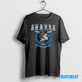 Official San Jose Sharks The Wild Collective Baggy Dolman Retro Black Tee Sweater