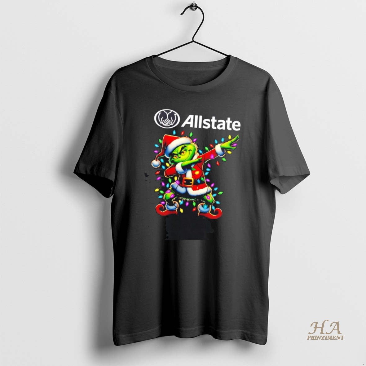 Official Santa Grinch Dabbing Allstate Christmas Light