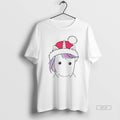 Official Santa Hat Unicorn Minimalist Cute Christmas White