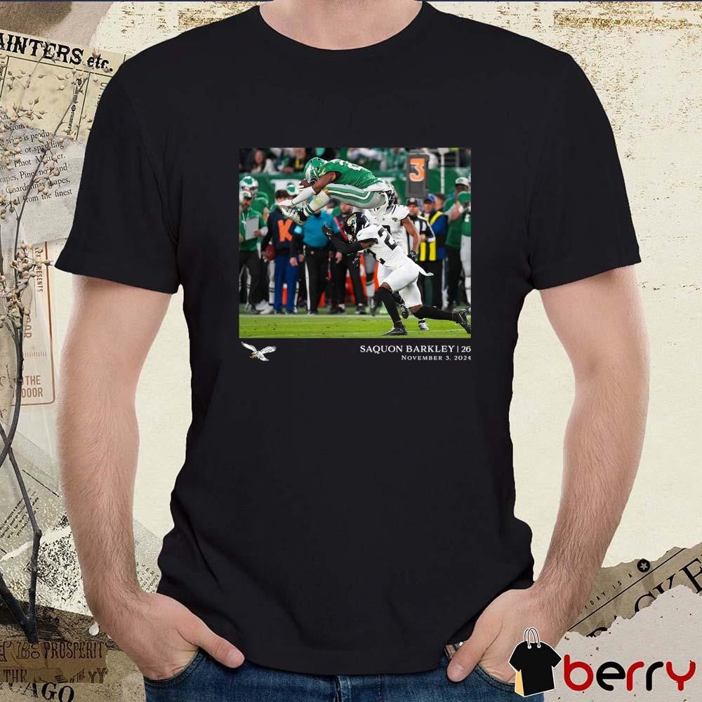 Saquon Barkley Philadelphia Eagles NFL Flash Features Week 9 2024 November 3 2024 t-shirt