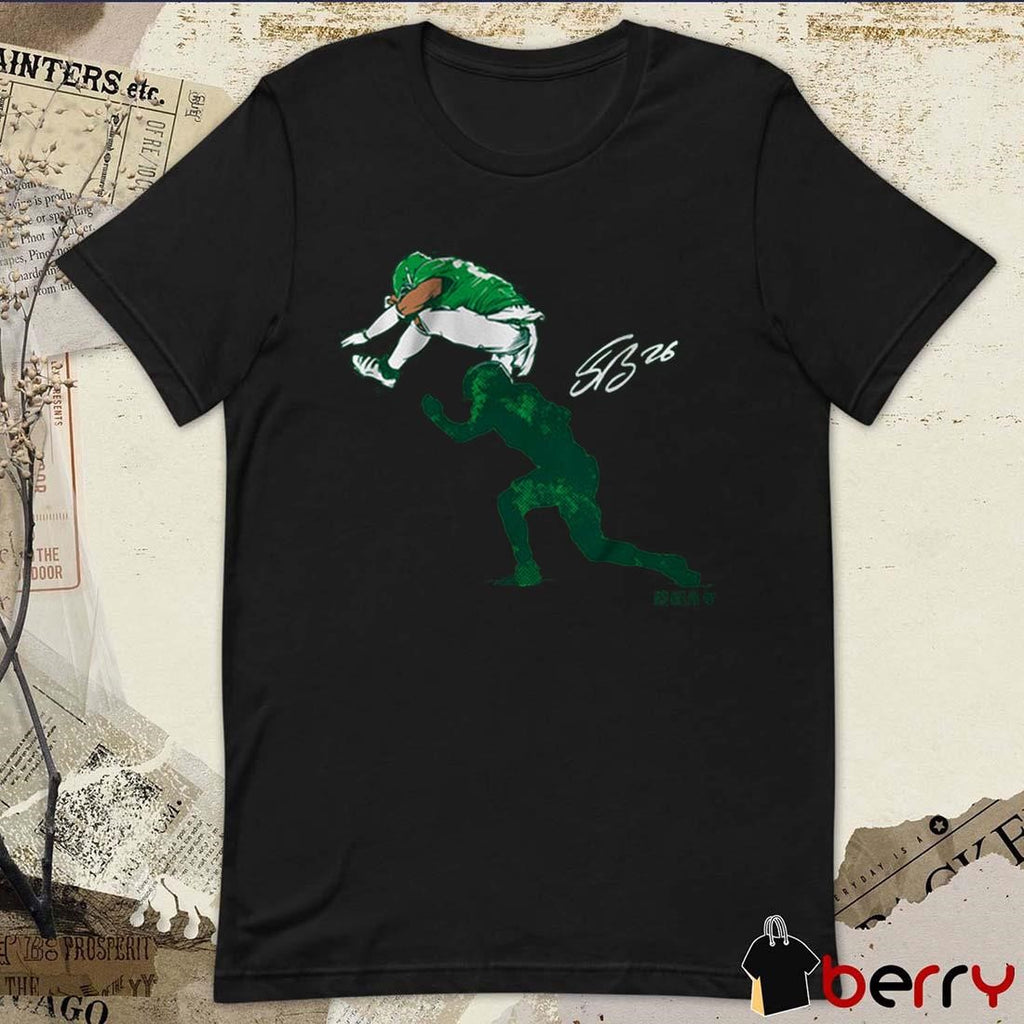 Saquon Barkley The Reverse Hurdle Philadelphia Eagles NFL Signature t-shirt