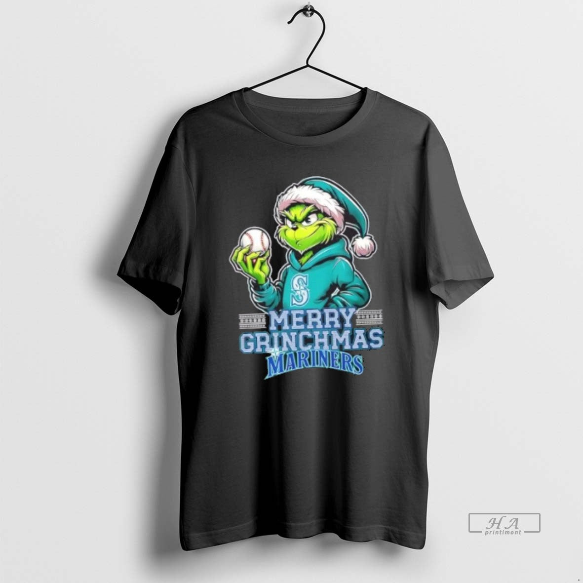 Official Seattle Mariners Baseball Merry Grinchmas Christmas