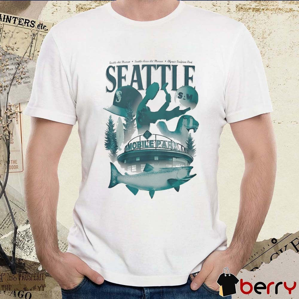 Seattle Mariners Seattle Art Museum Night Mobile Park t-shirt
