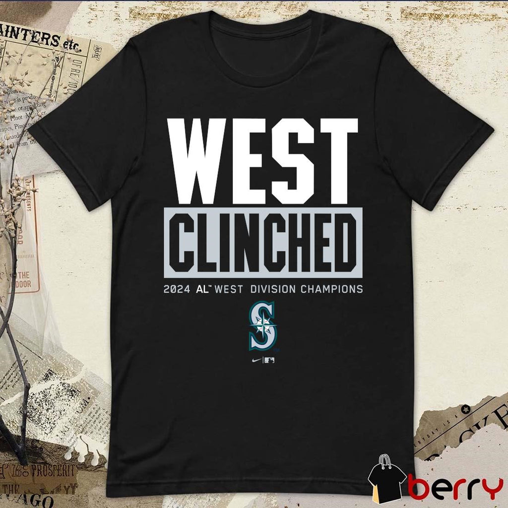 Seattle Mariners West Clinched 2024 AL West Division Champions t-shirt