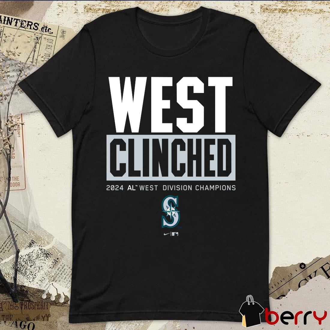 Seattle Mariners West Clinched 2024 AL West Division Champions t-shirt