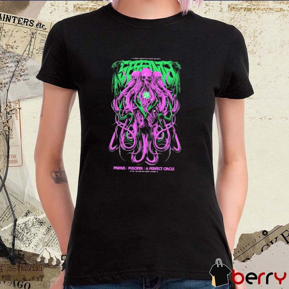 Sessanta Primus Puscifer A Perfect Circle Tour PNC Bank Arts Center Holmdel NJ May 17 2025 t-shirt