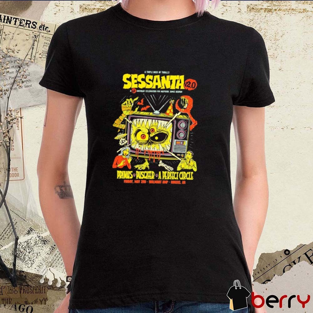 Sessanta V 2.0 Primus, Puscifer, and A Perfect Circle Shows Rogers AR Friday May 2 2025 t-shirt