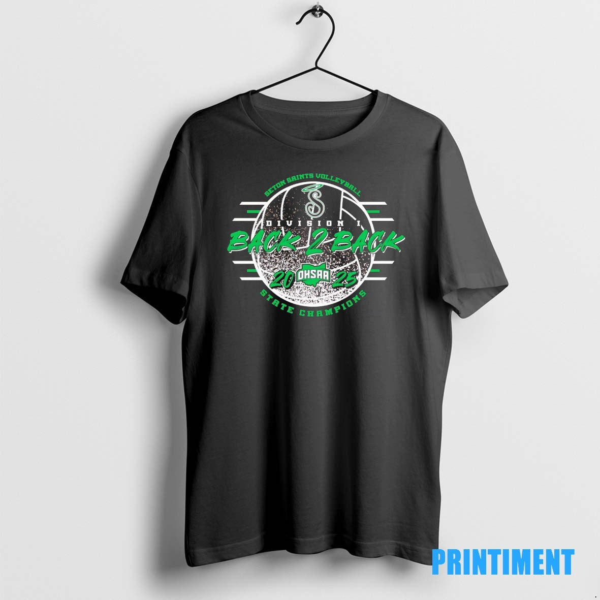 Official Seton Saints Volleyball Back To Back Ohsaa Division I State Champions 2025 Tee Sweater
