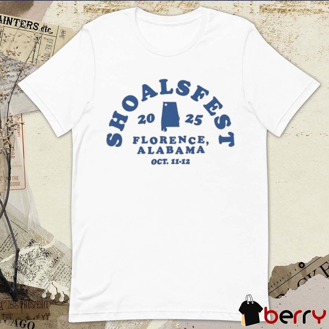 Shoals Fest 2025 In Florence Alabama At McFarland Park On October 11-12 2025 t–shirt