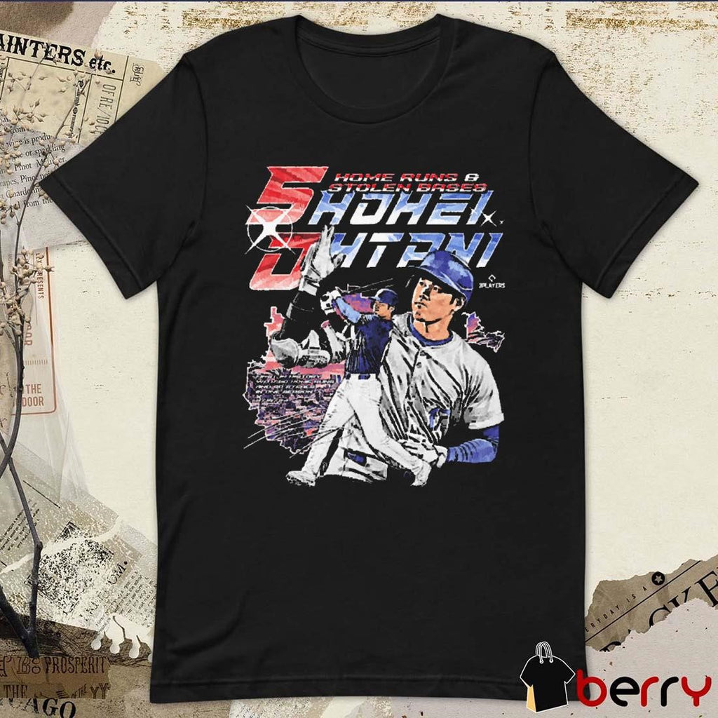 Shohei Ohtani Los Angeles Dodgers 50-50 Club Vintage Signature t-shirt