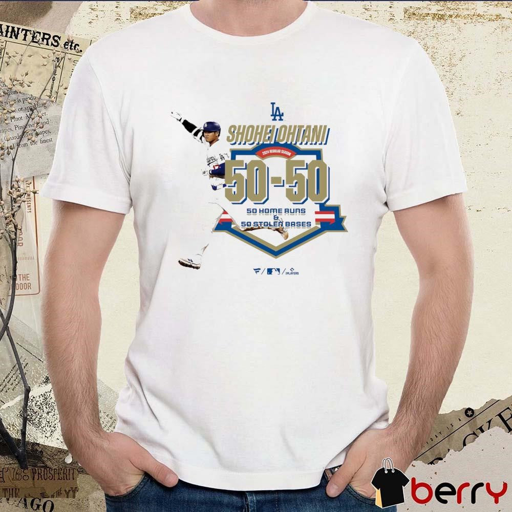 Shohei Ohtani Los Angeles Dodgers MLB 2024 Regular Season 50 50 Club t-shirt