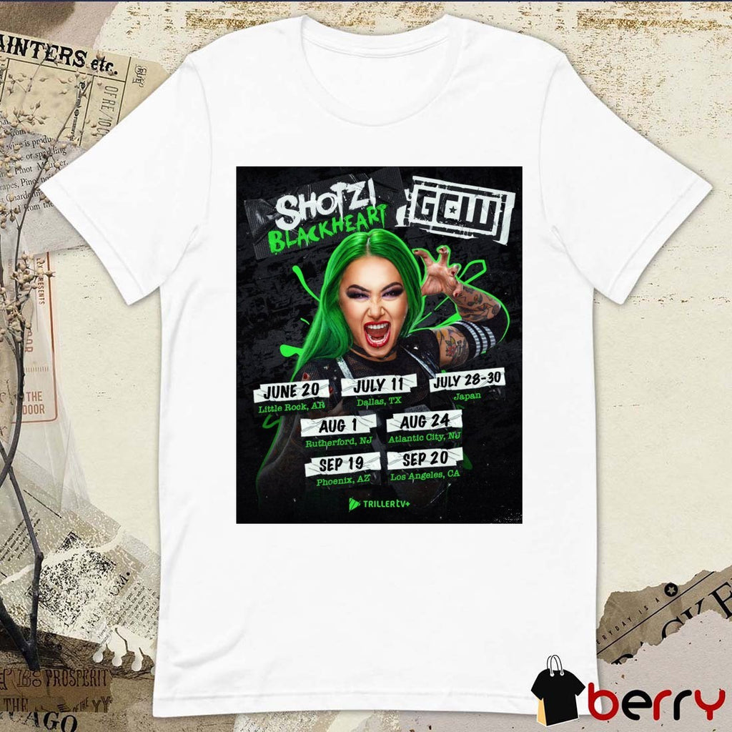 Shotzi Blackheart GCW 9 Big Events This Summer June 20 – September 20 2025 Poster t-shirt