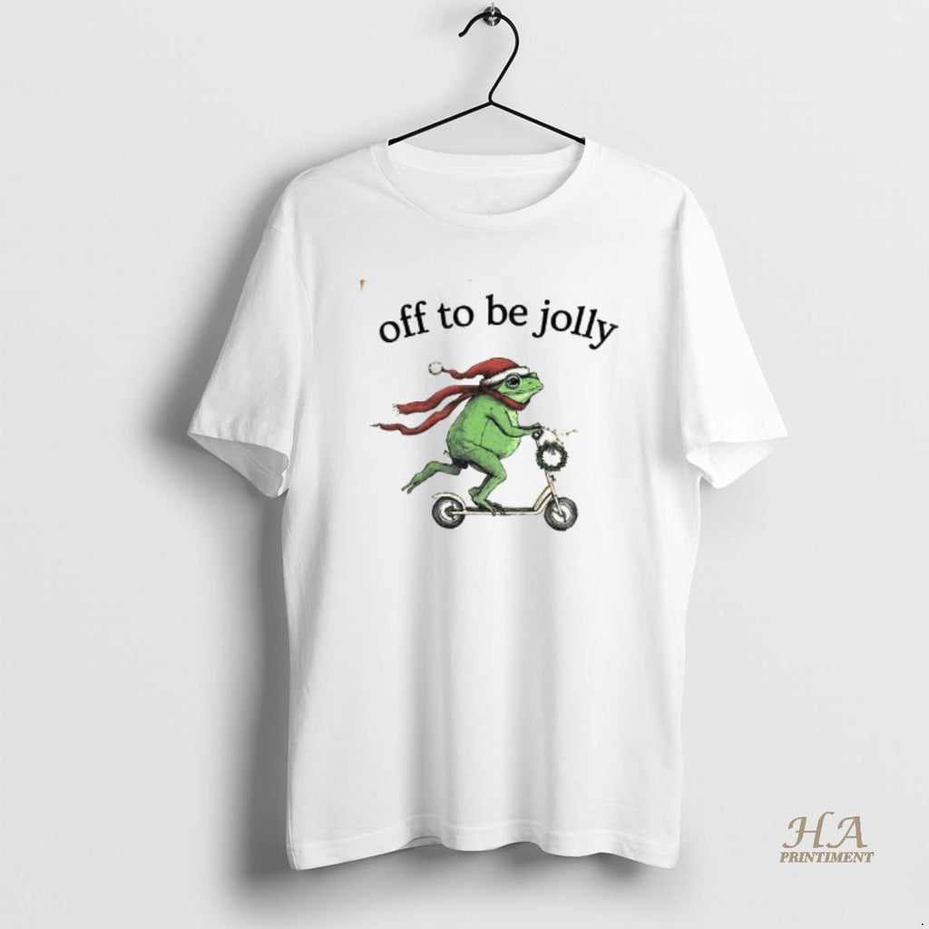 Official Silly Frog Scooter Meme Off To Be Jolly Merry Christmas