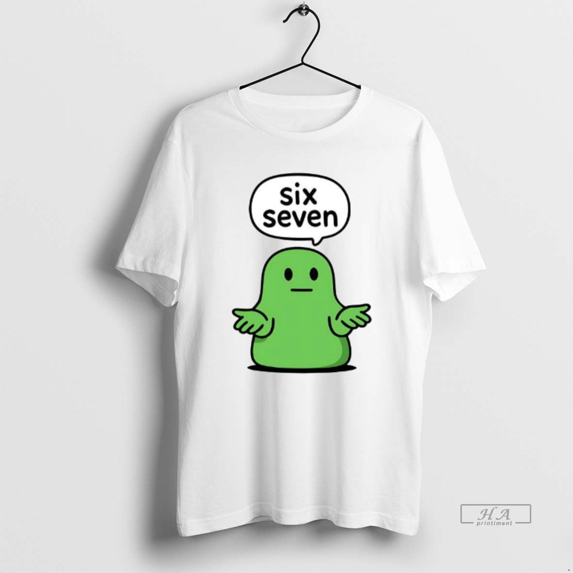 Official Six Seven Green Blob Slime Cute