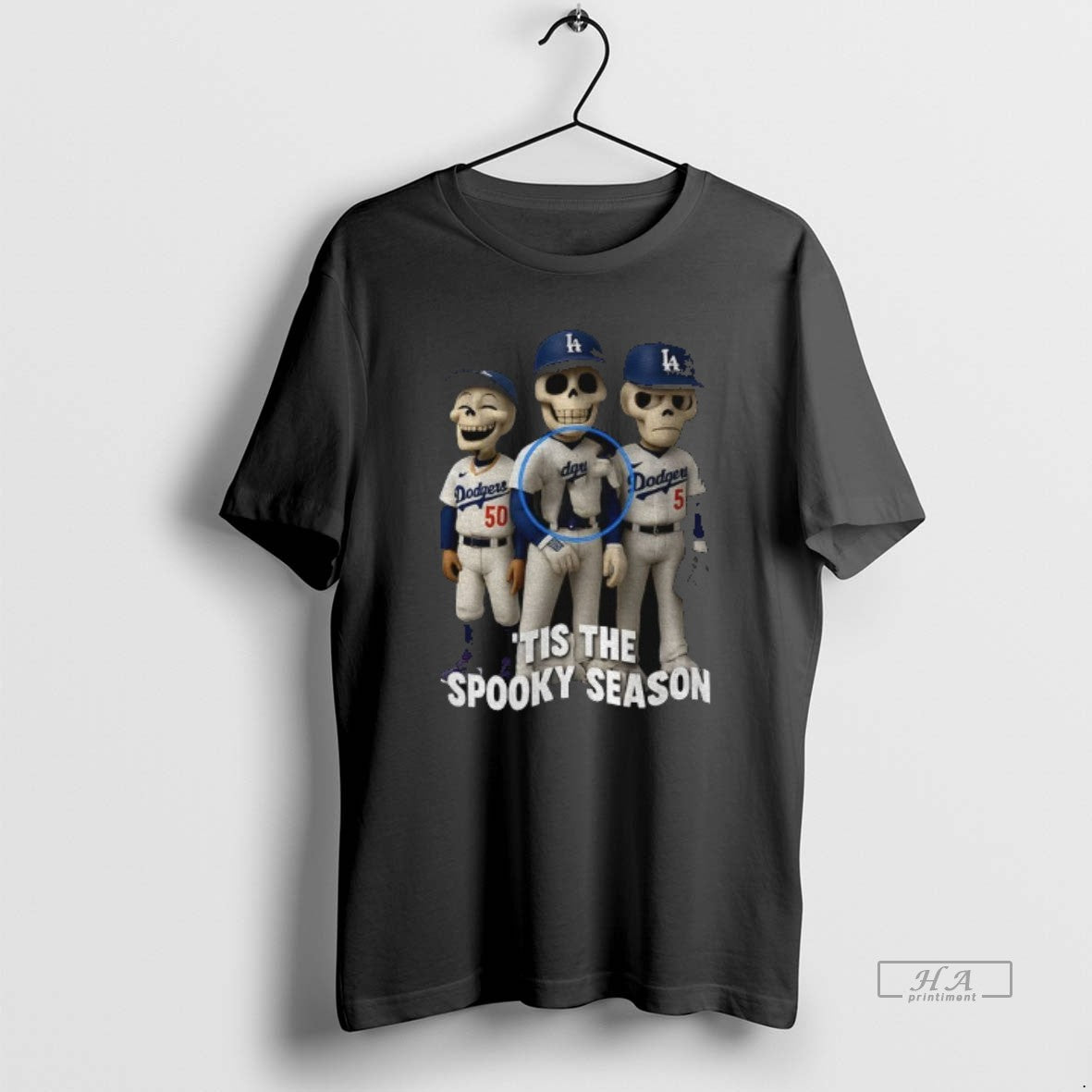 Official Skeleton Spooky Season Los Angeles Dodgers Tis The Spooky Season Halloween Baseball