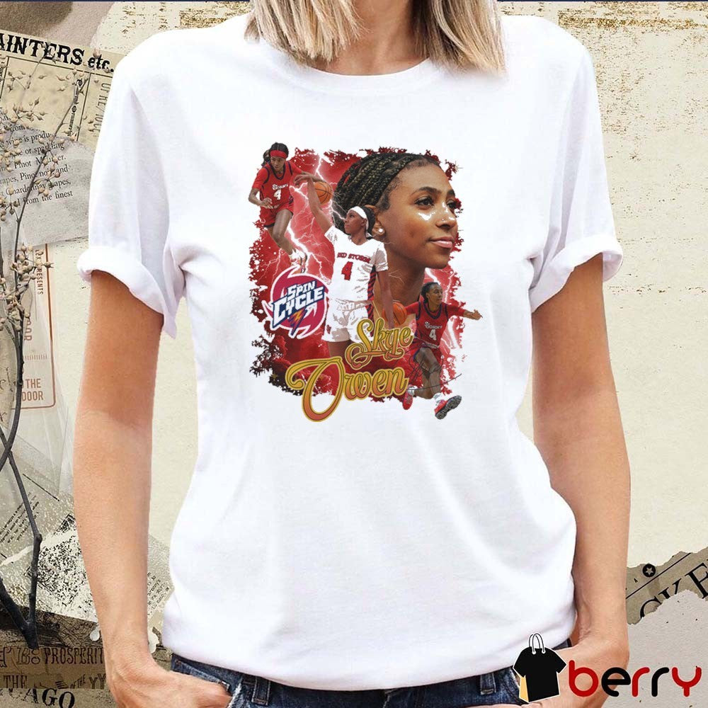 Skye Owen Spin Cycle St. John’s Red Storm Basketball 90s Graphic t-shirt