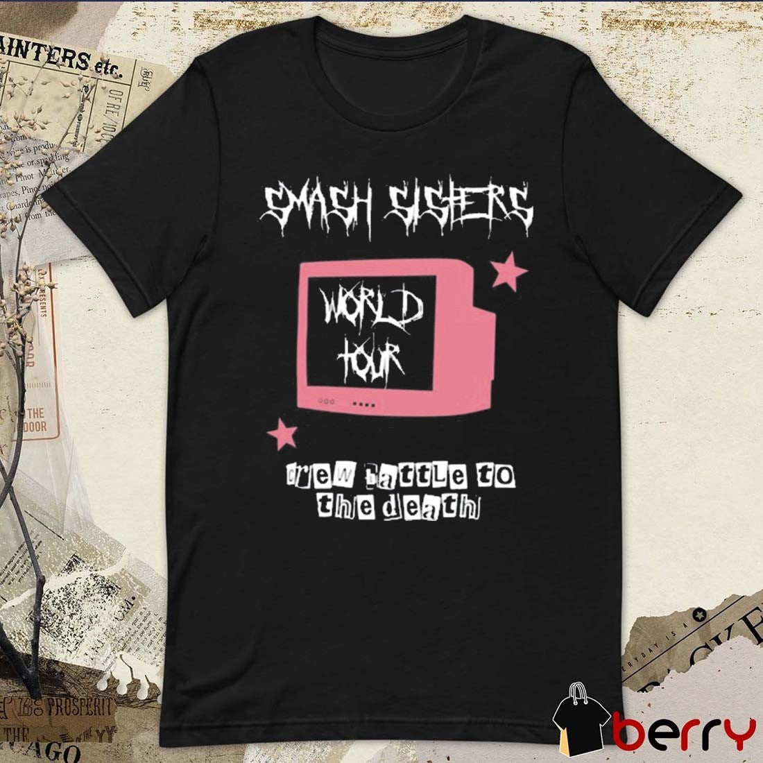 Smash Sisters World Tour Crew Battle To The Death 2025 t-shirt