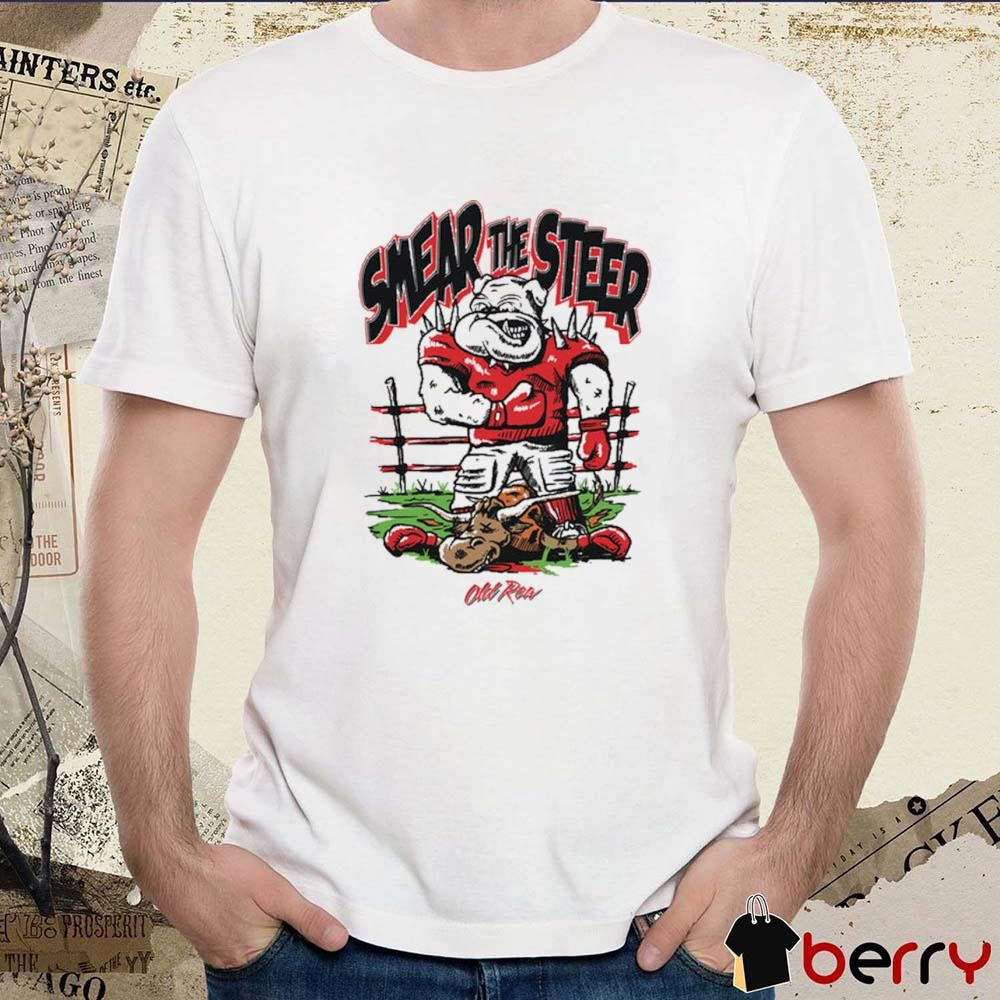 Smear The Steer Georgia Bulldog Vs Texas Longhorn t-shirt