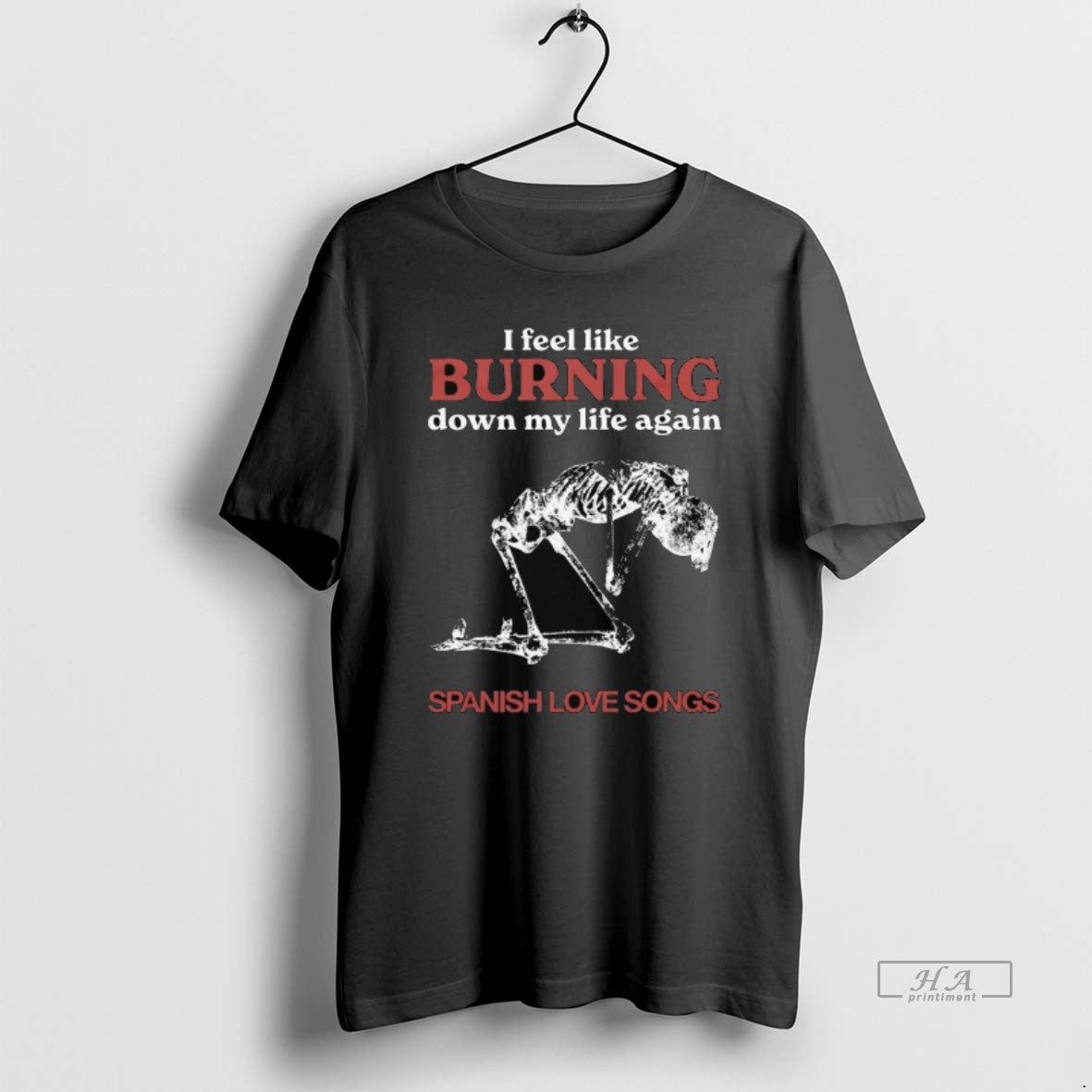 Official Spanish Love Songs Burning Down 2025 Long Sleve