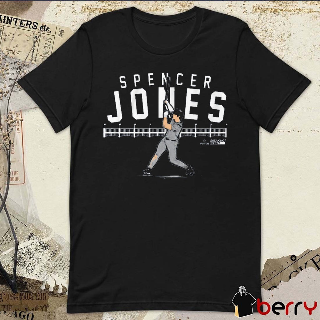 Spencer Jones Slugger Swing New York Yankees Baseball Graphic t-shirt