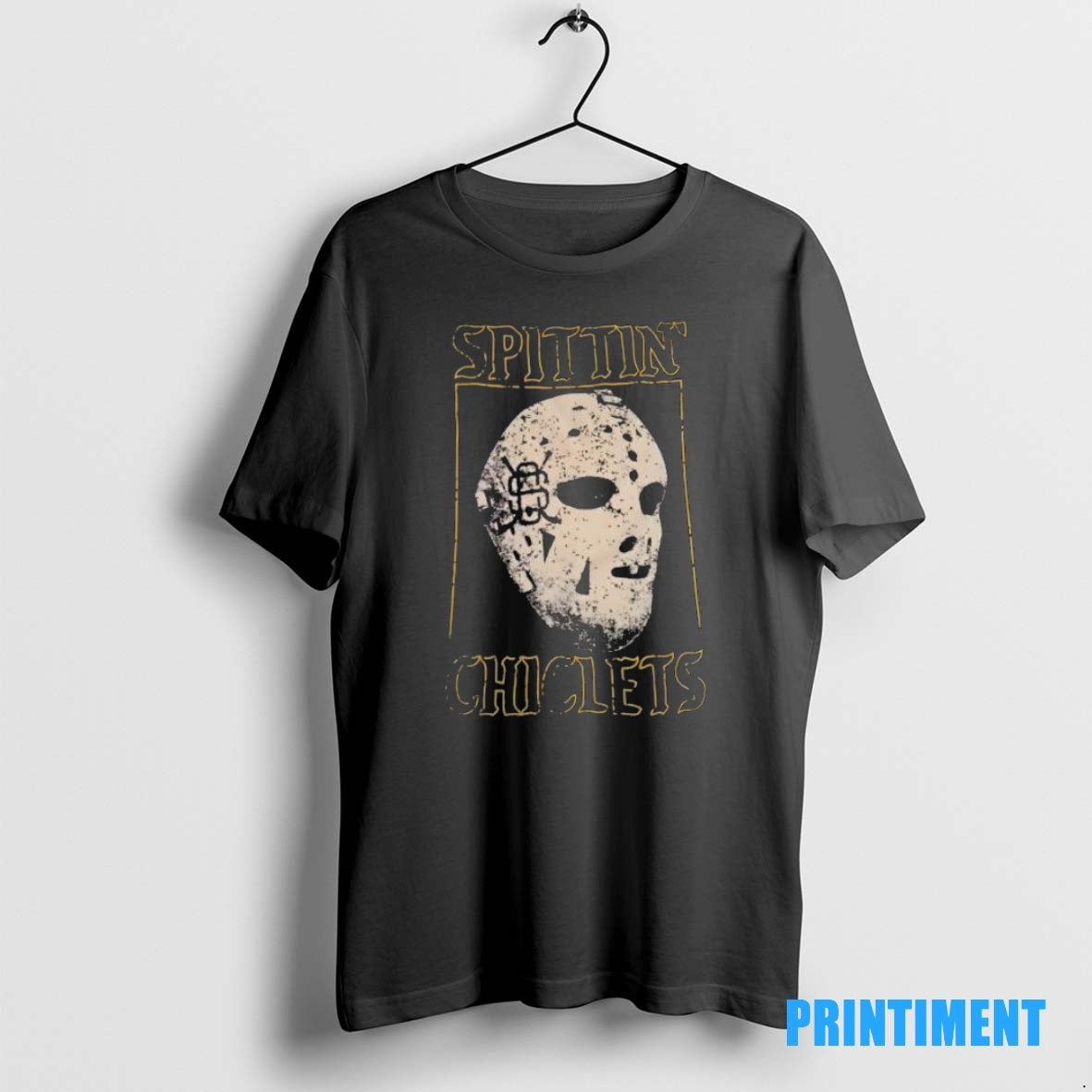 Official Spittin Chiclets Gerry Cheevers Face Retro Tee Sweater