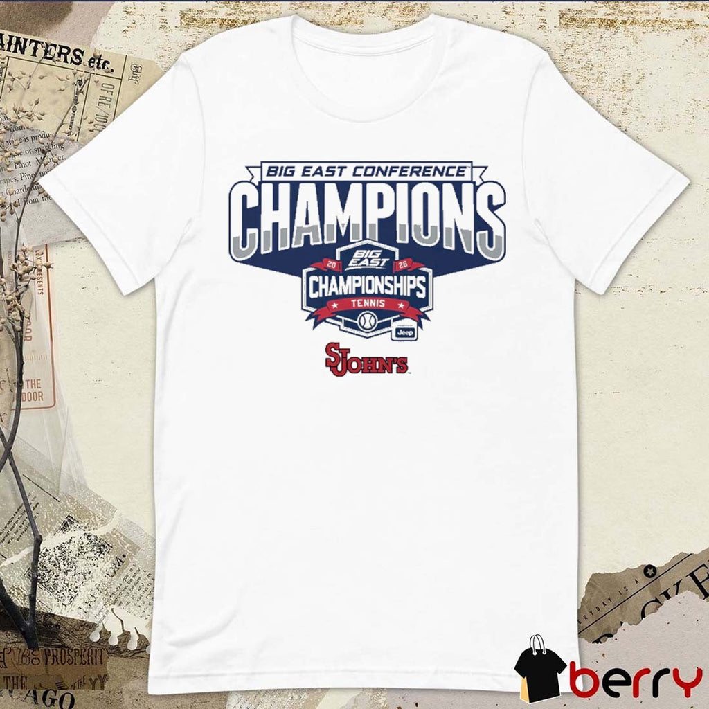 St. John’s Red Storm Men’s Tennis 2026 Big East Conference Champions t-shirt