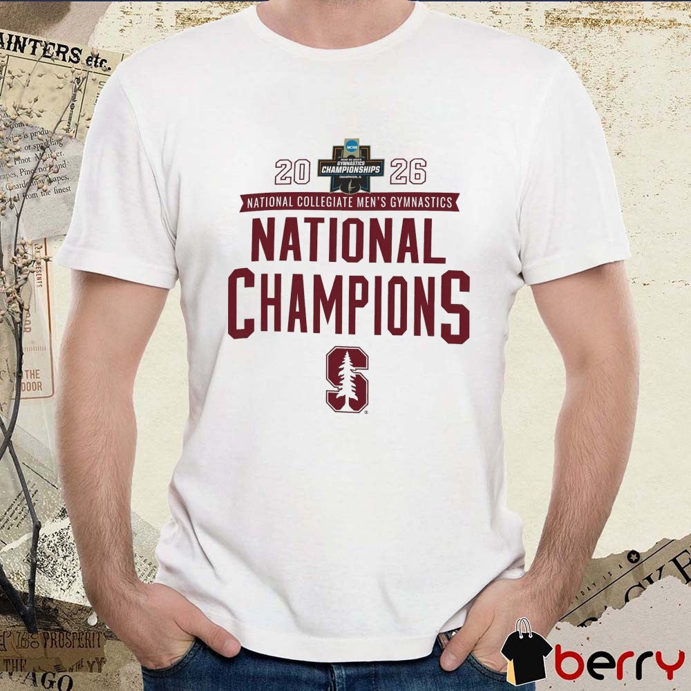 Stanford Cardinal 2026 NCAA National Collegiate Men’s Gymnastics National Champions t-shirt