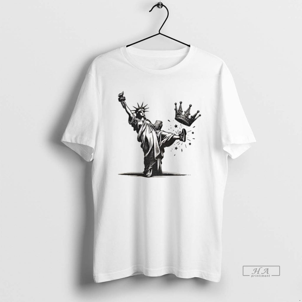 Official Statue Of Liberty Kicking Crown No Kings Anti Trump