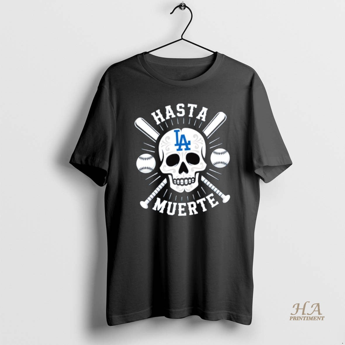Official Sugar Skull Hasta Muerte Los Angeles Dodgers