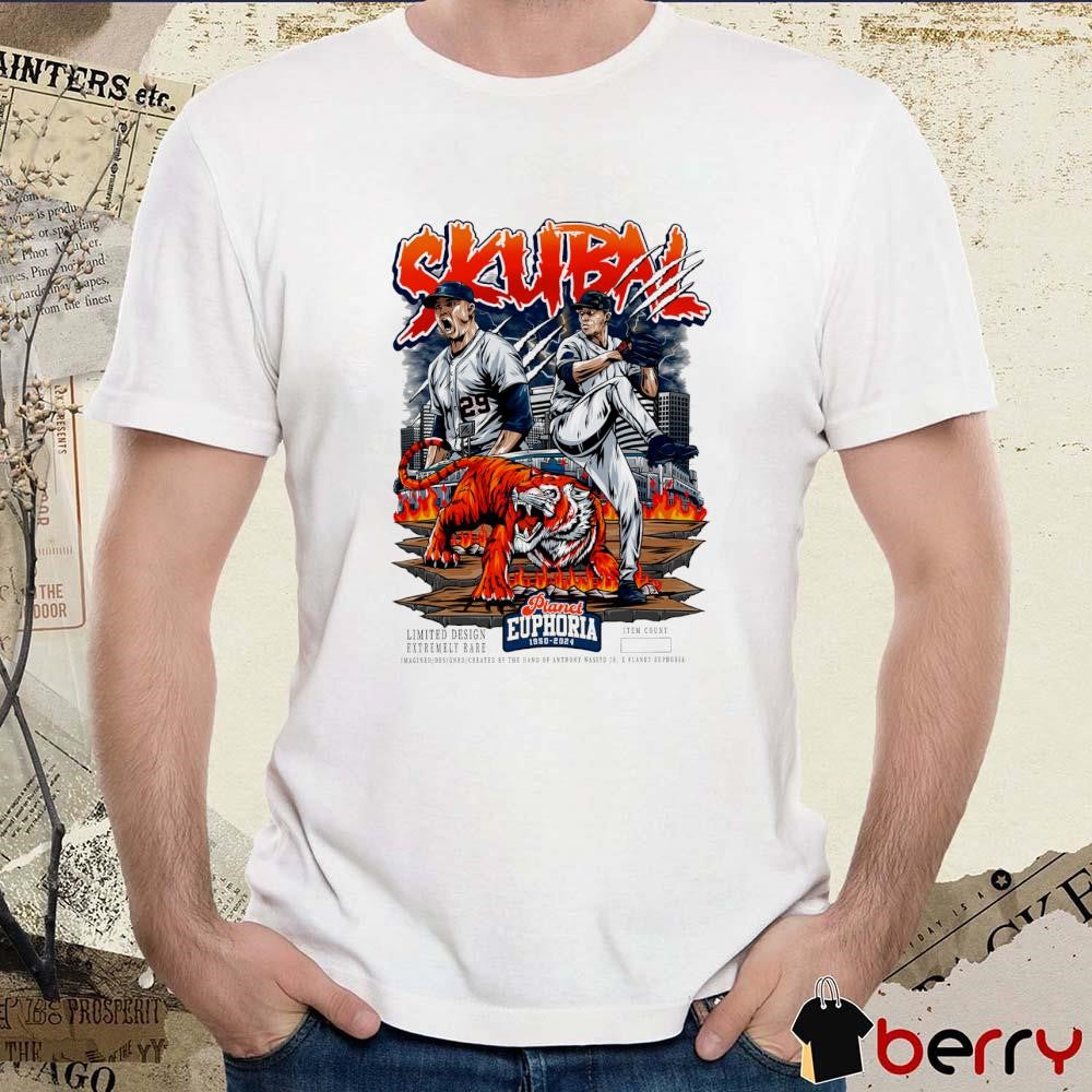 Tarik Skubal Detroit Tigers MLB Planet Euphoria Art t-shirt