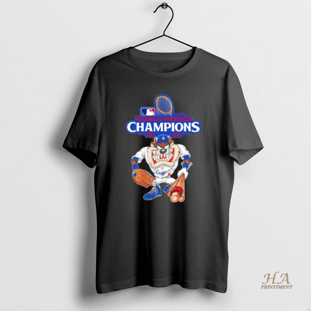 Official Tasmanian Devil Los Angeles Dodgers 2025 World Series Champions