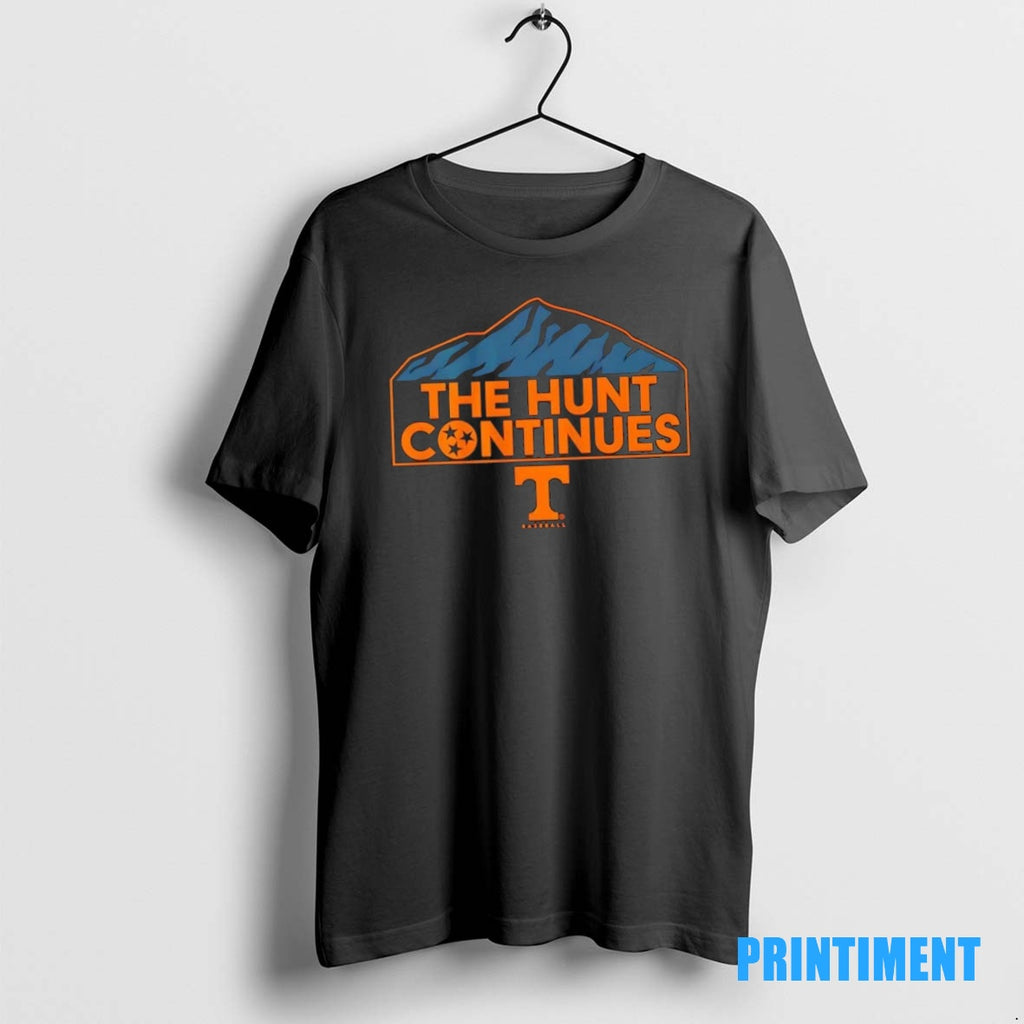 Official Tennessee Baseball The Hunt Continues Mtn Logo Tee Sweater